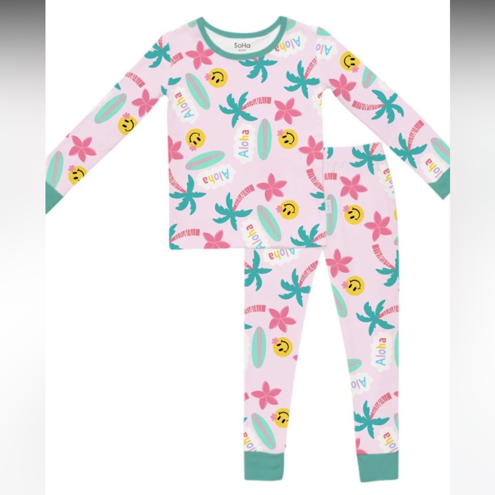 SoHa Keiki Bamboo Hawaii Pajamas